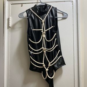 Bondage style body suit